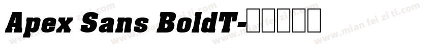 Apex Sans BoldT字体转换